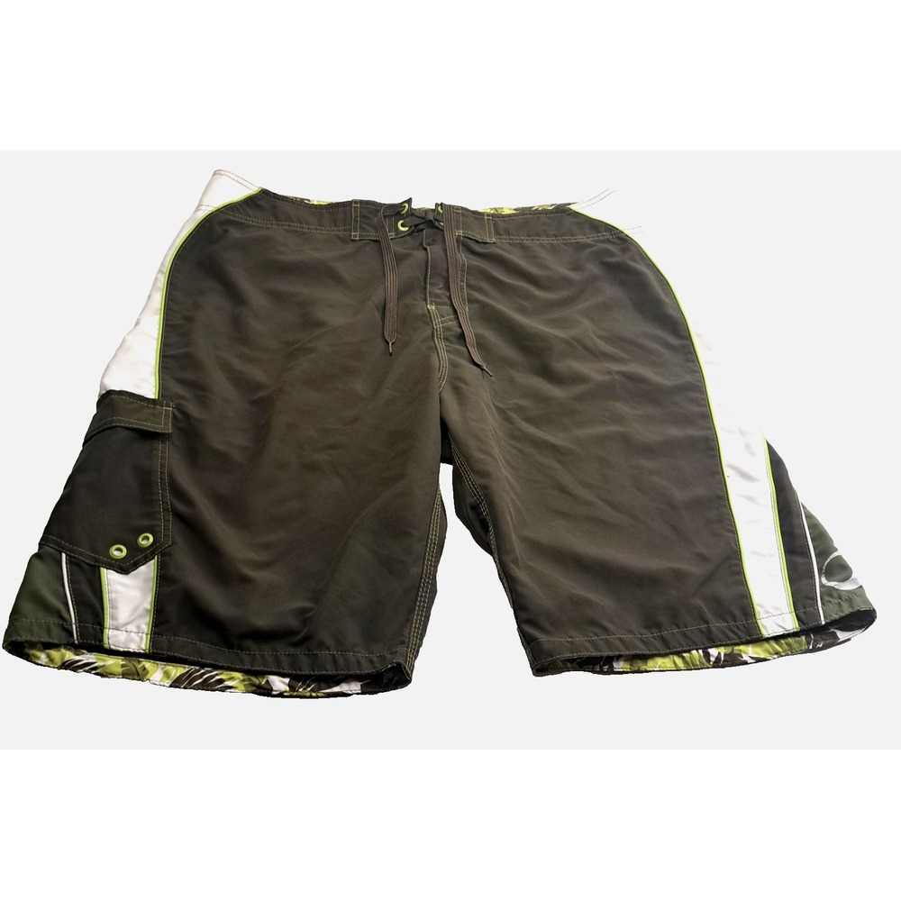 Dickies Board Shorts Mens XL Brown Drawstring Mesh Lining Swim Trunks Beach